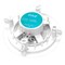 Pyle 6.5 Inch 300W Dual Channel 8 Ohm Home Audio In Ceiling Marine Grade Waterproof Speaker with 60Hz to PWRC62 - alternate 6